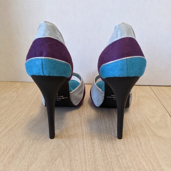 Fredrick's of Hollywood Colorblock Heels 8 - Picture 6 of 12